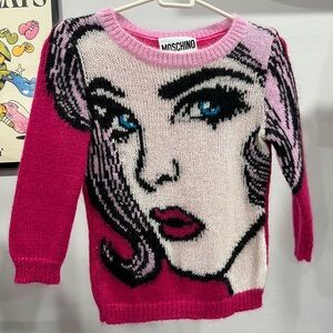 Moschino - Pop Art Intarsia Mohair Virgin Wool Blend Jumper